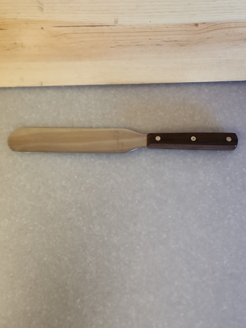 VTG. Cutco, Flat Spreader with Riveted Dark Wood Handle - Stainless .# 38